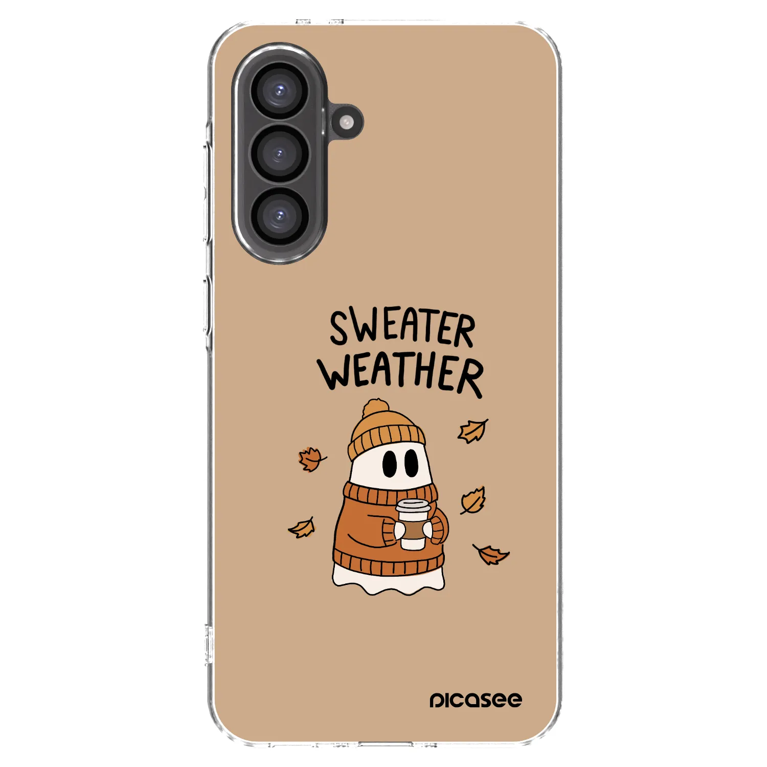Picasee silikonowe przeźroczyste etui na Samsung Galaxy A36 5G - Sweater ghost