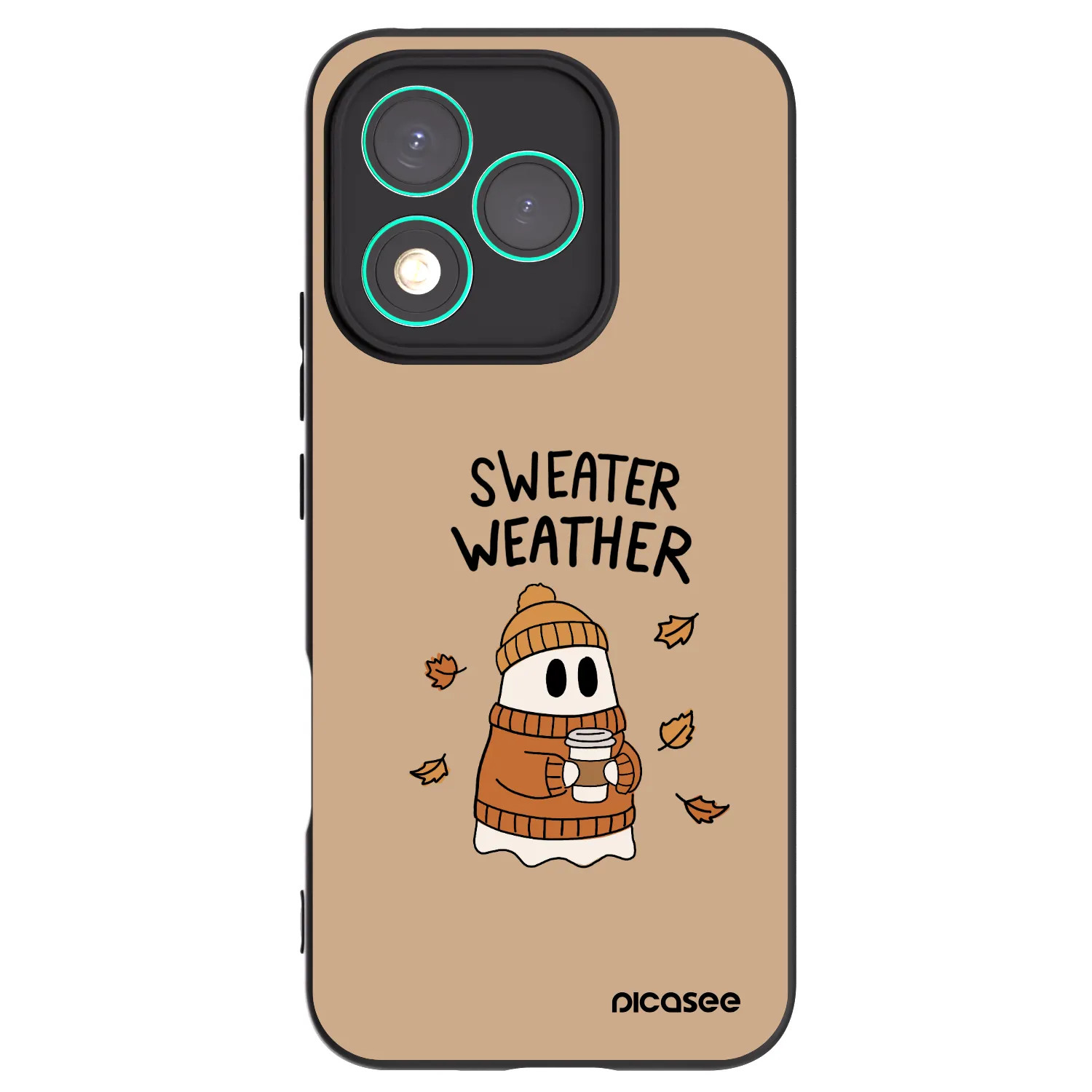 Picasee silikonowe czarne etui na Honor 400 Lite 5G - Sweater ghost