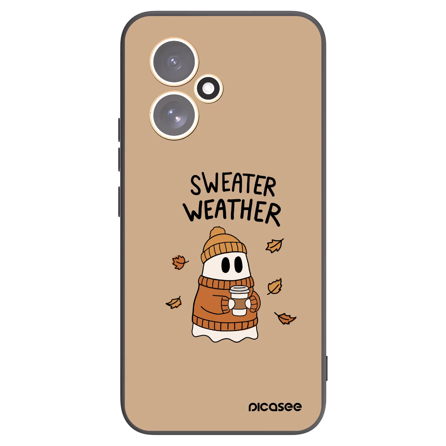 Picasee silikonowe czarne etui na Honor 400 5G - Sweater ghost