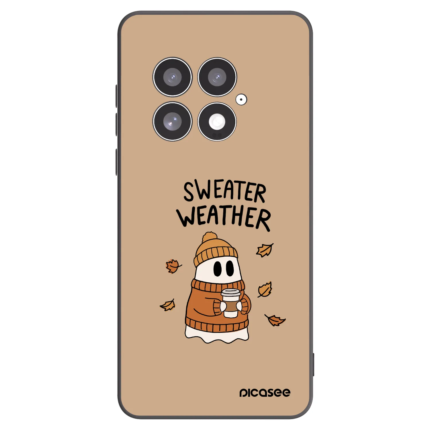 Picasee silikonowe czarne etui na OnePlus 13 5G - Sweater ghost