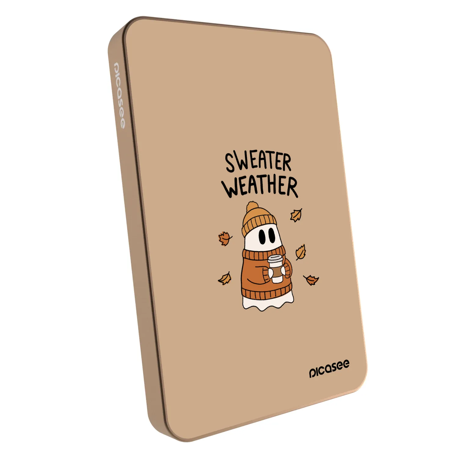 Picasee Powerbank z MagSafe 5 000 mAh Złoty - Sweater ghost