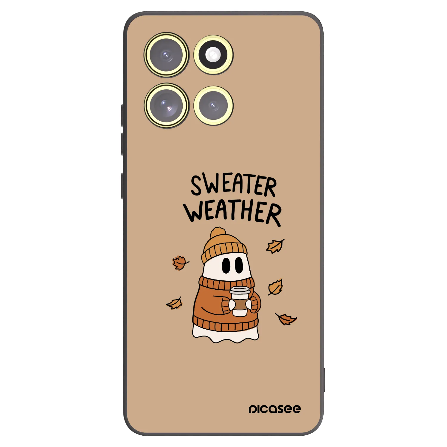 Picasee silikonowe czarne etui na Motorola Moto G86 5G - Sweater ghost