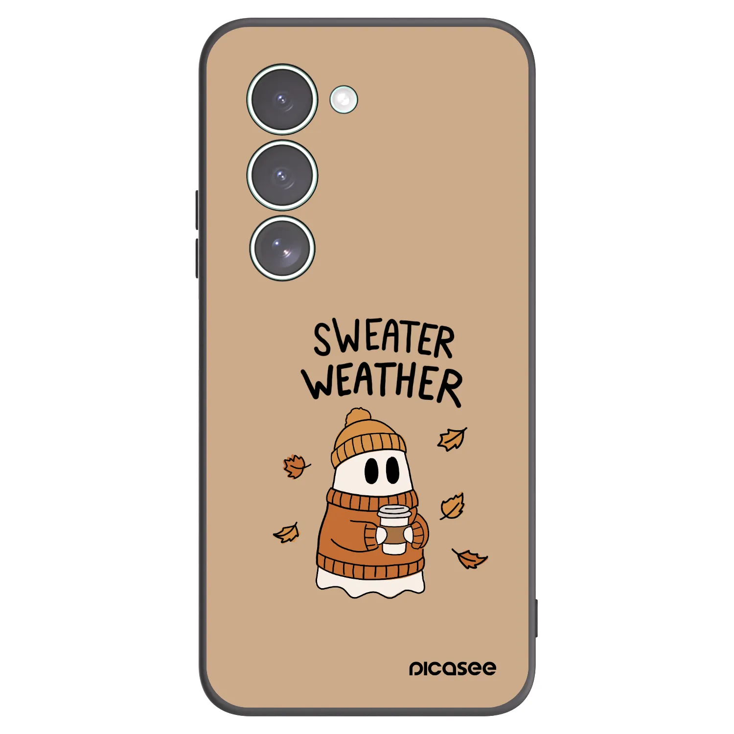 Picasee silikonowe czarne etui na Xiaomi Redmi 15 5G - Sweater ghost
