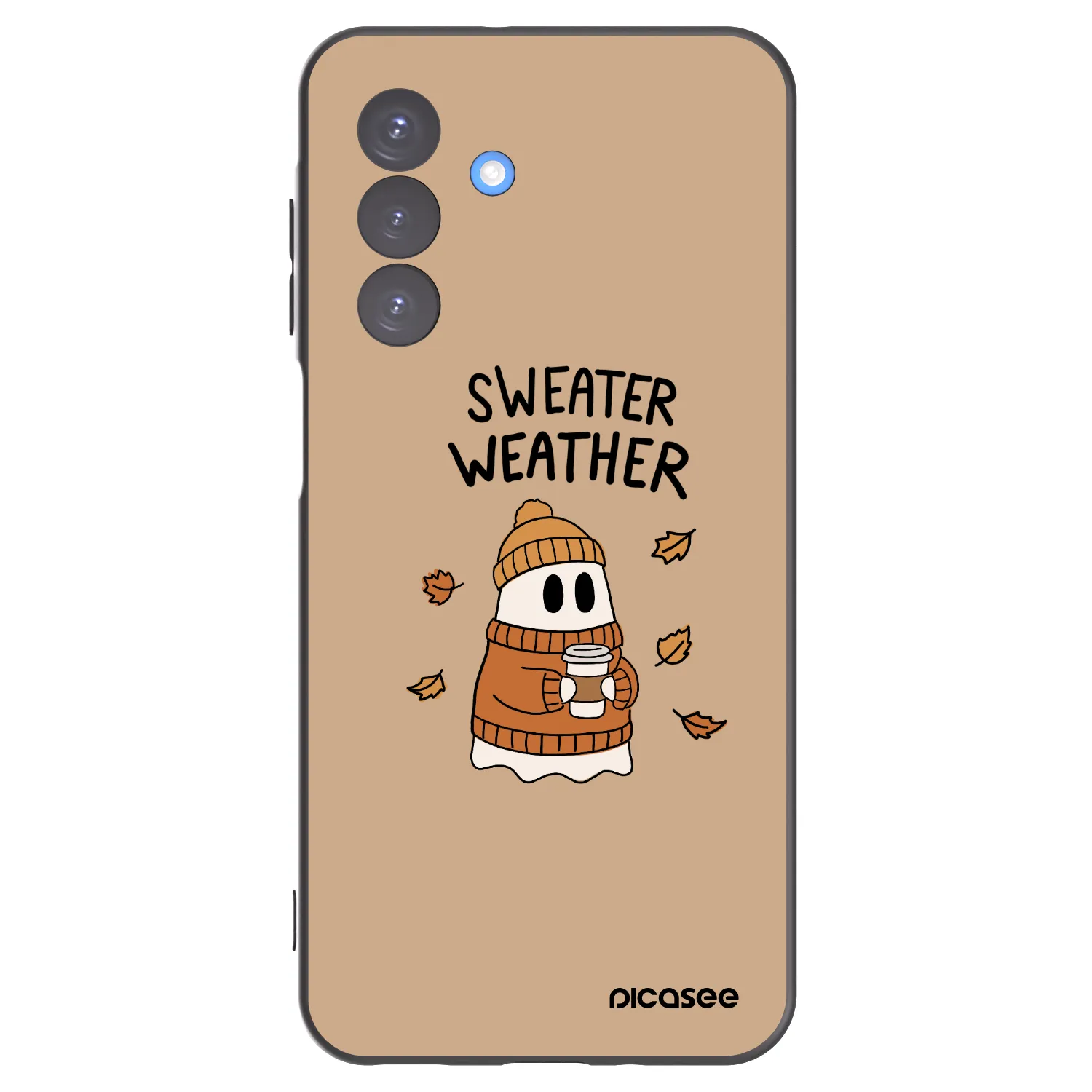 Picasee silikonowe czarne etui na Samsung Galaxy A17 5G - Sweater ghost