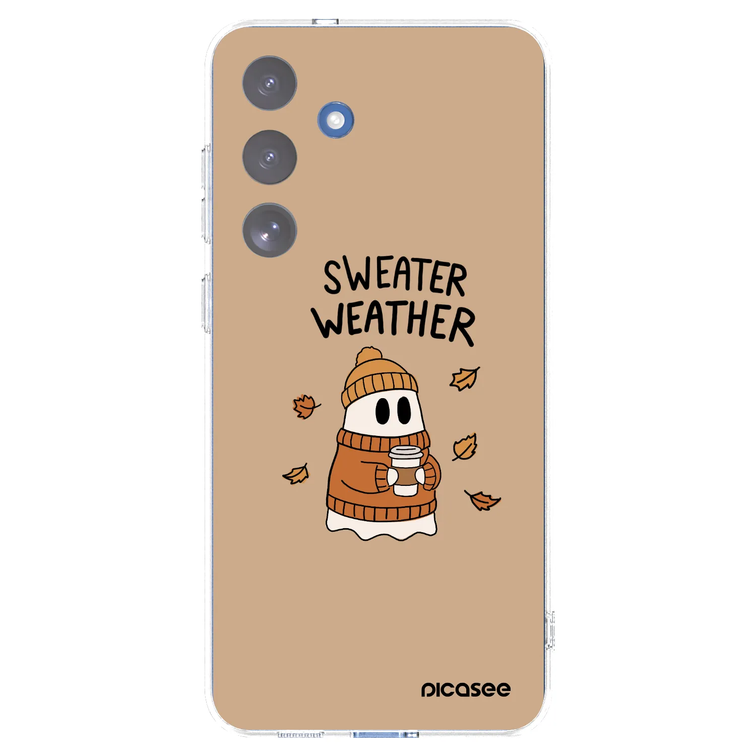 Picasee silikonowe przeźroczyste etui na Samsung Galaxy S25 FE 5G - Sweater ghost