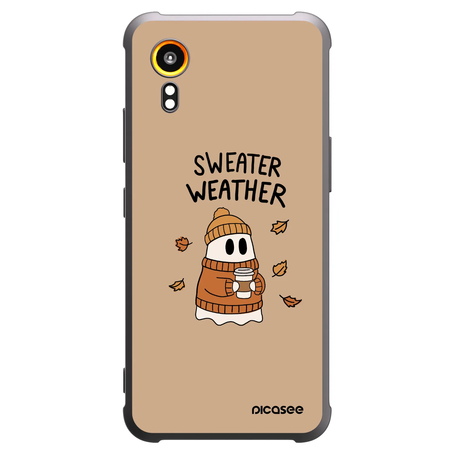 Picasee silikonowe czarne etui na Samsung Galaxy XCover 7 - Sweater ghost