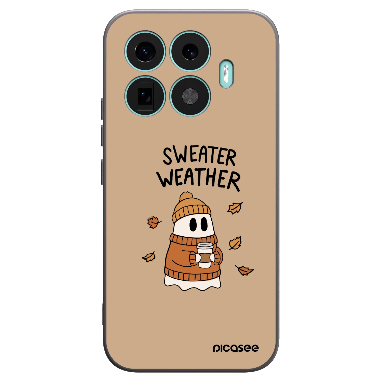 Picasee silikonowe czarne etui na Xiaomi 17T - Sweater ghost