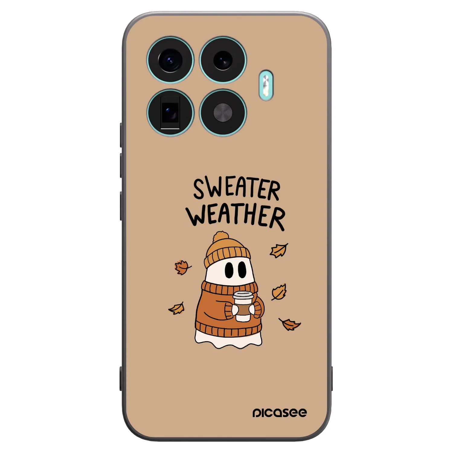 Picasee silikonowe czarne etui na Xiaomi 17T Pro - Sweater ghost