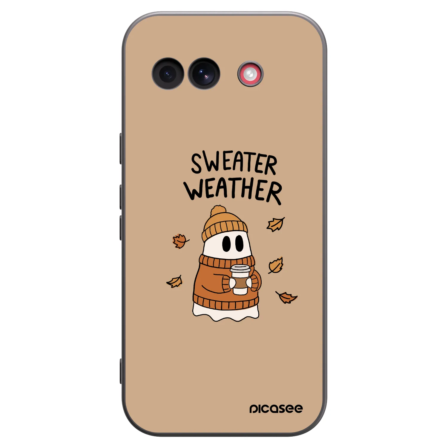 Picasee silikonowe czarne etui na Google Pixel 10a - Sweater ghost