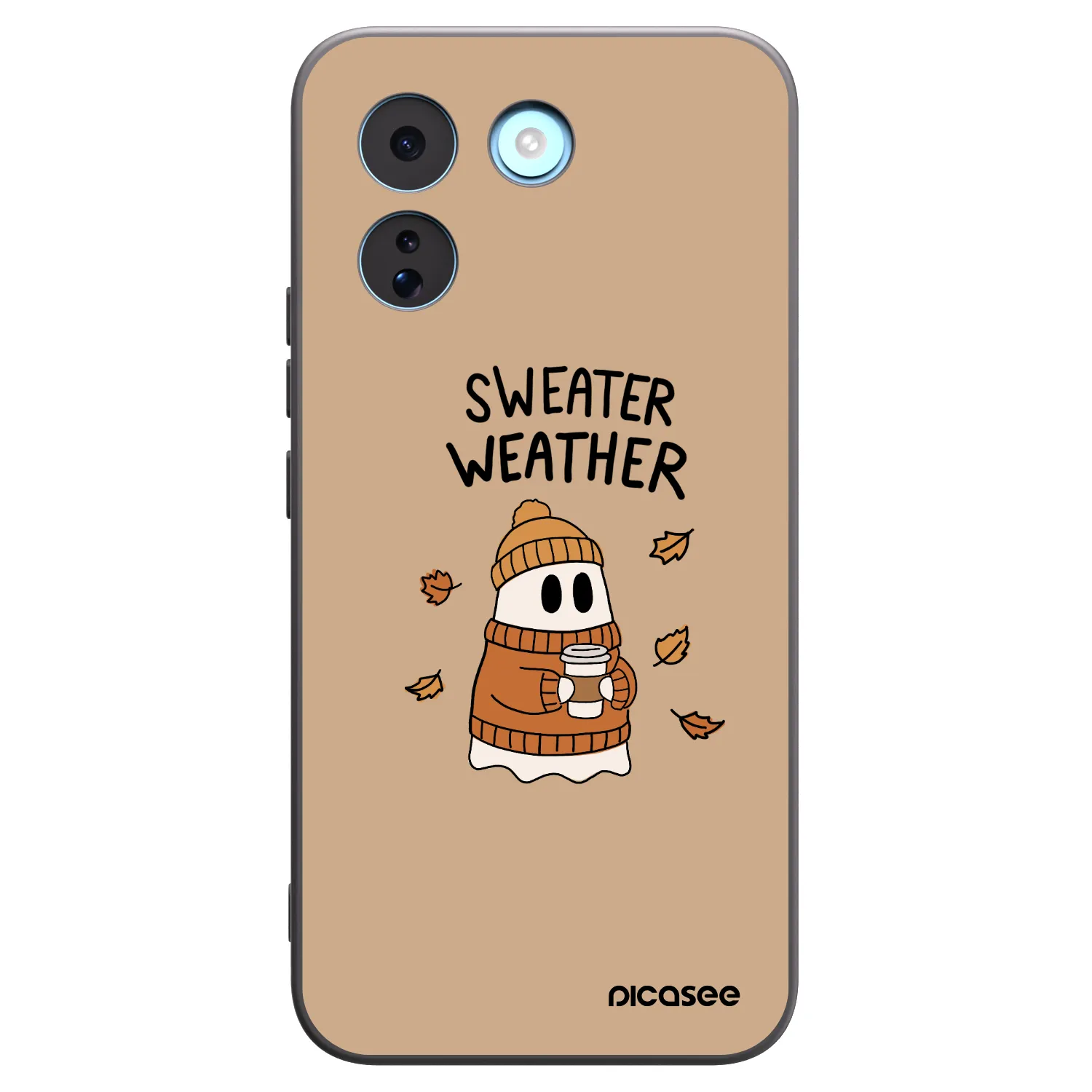 Picasee silikonowe czarne etui na Xiaomi Redmi Note 17 Pro MAX 5G - Sweater ghost