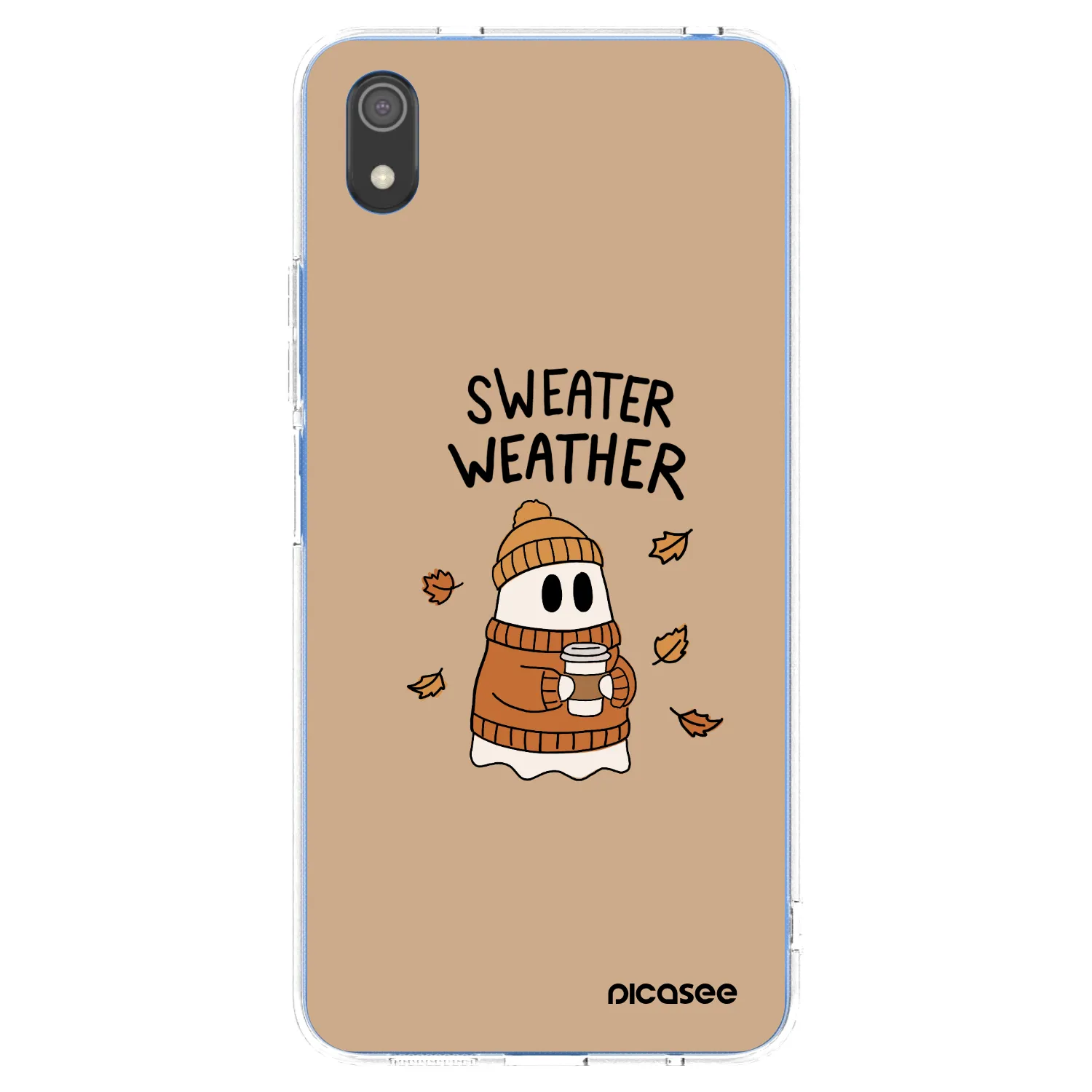 Picasee silikonowe przeźroczyste etui na Xiaomi Redmi 7A - Sweater ghost
