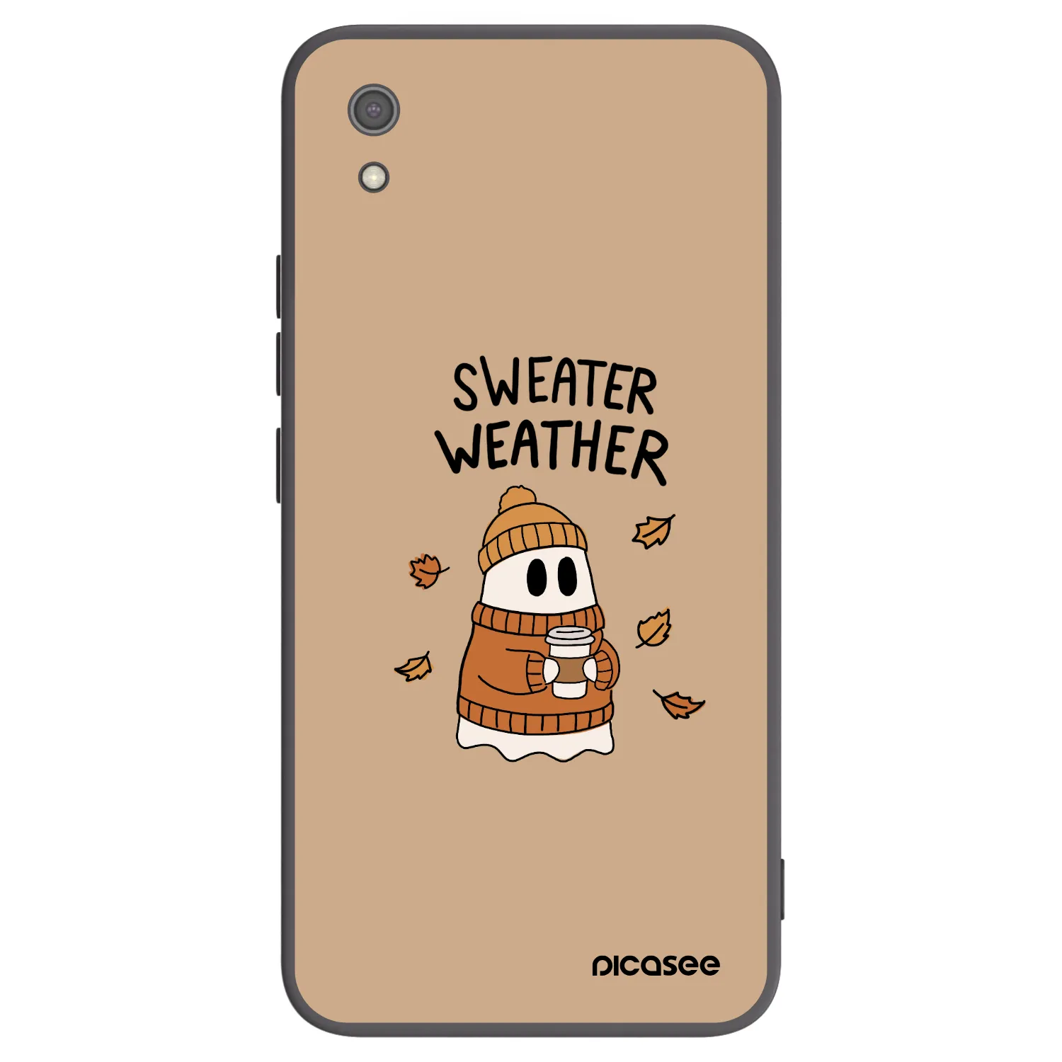 Picasee silikonowe czarne etui na Xiaomi Redmi 7A - Sweater ghost
