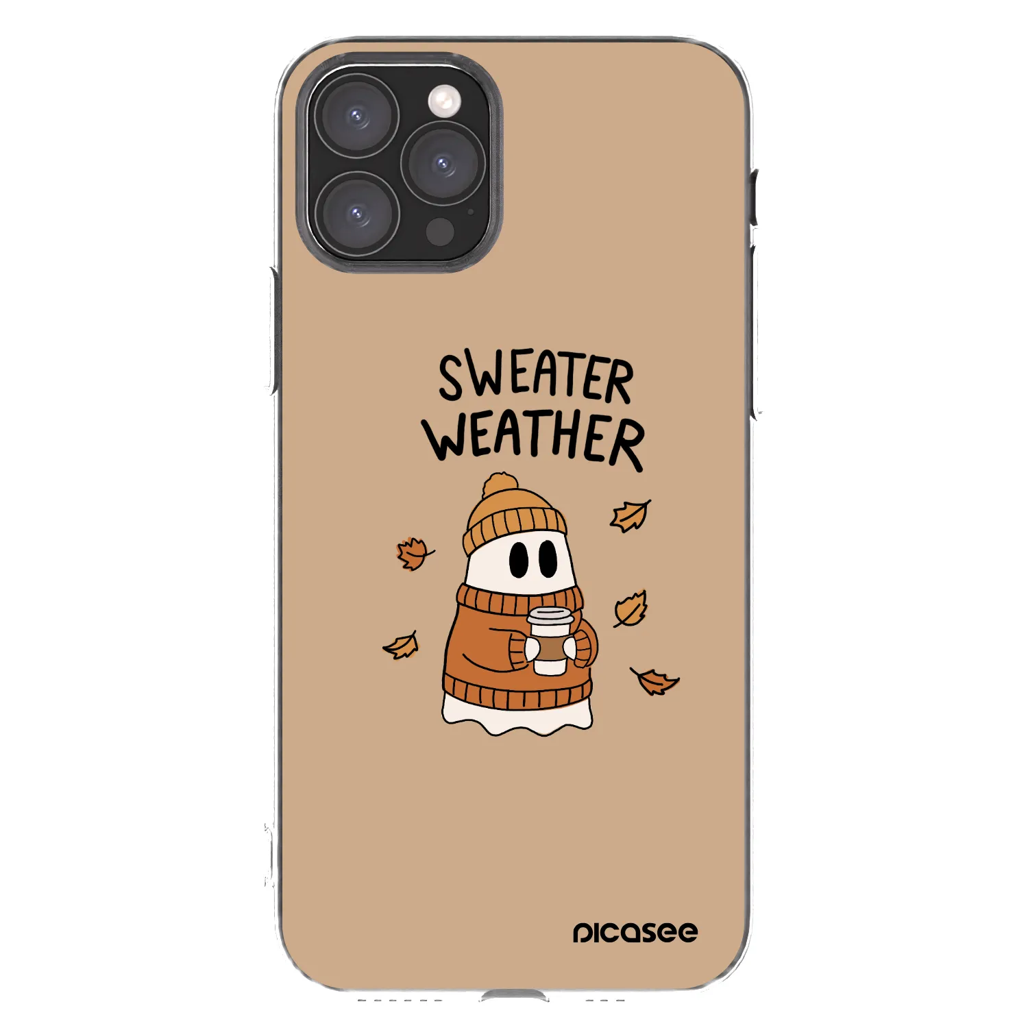 Picasee silikonowe przeźroczyste etui na Apple iPhone 11 Pro - Sweater ghost
