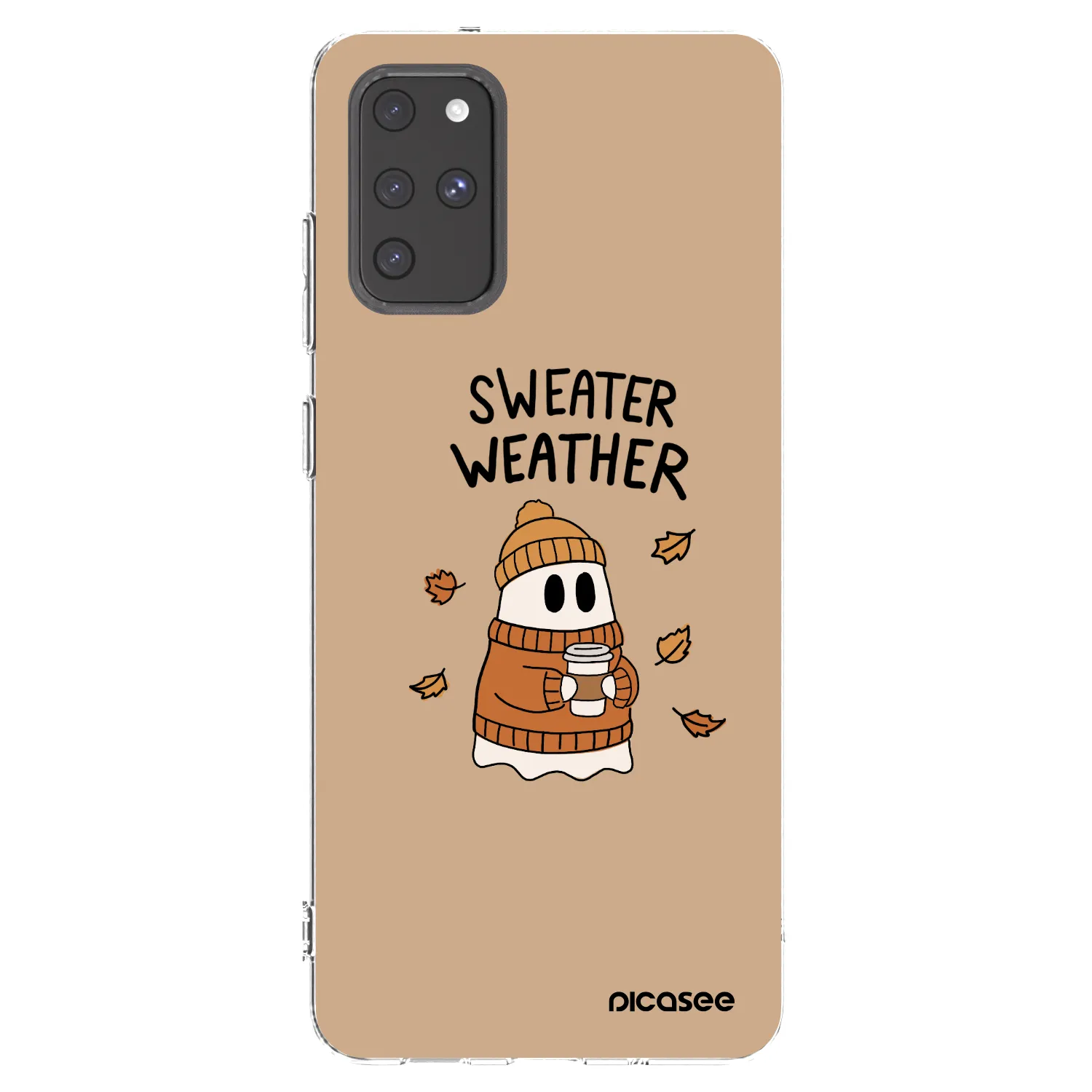 Picasee silikonowe przeźroczyste etui na Samsung Galaxy S20+ G985F - Sweater ghost