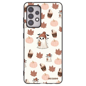 Picasee silikonowe czarne etui na Samsung Galaxy A52 5G A525F - Pumpkin spice