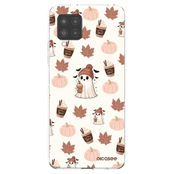 Picasee silikonowe przeźroczyste etui na Samsung Galaxy A42 A426B - Pumpkin spice