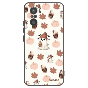 Picasee silikonowe czarne etui na Xiaomi Poco F3 - Pumpkin spice
