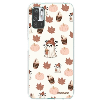 Picasee silikonowe przeźroczyste etui na Xiaomi Redmi Note 10 5G - Pumpkin spice