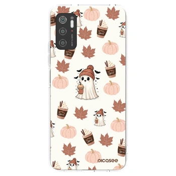 Picasee silikonowe przeźroczyste etui na Xiaomi Poco M3 Pro 5G - Pumpkin spice