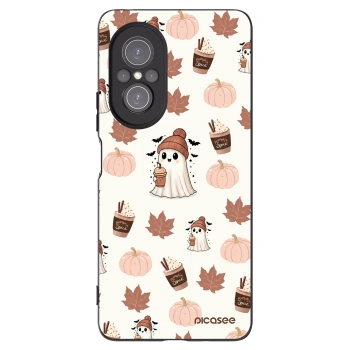 Picasee silikonowe czarne etui na Huawei Nova 9 SE - Pumpkin spice