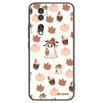 Picasee silikonowe czarne etui na Honor 70 - Pumpkin spice
