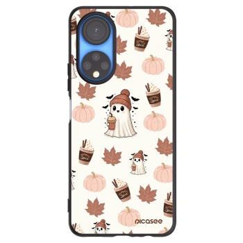 Picasee silikonowe czarne etui na Honor X7 - Pumpkin spice