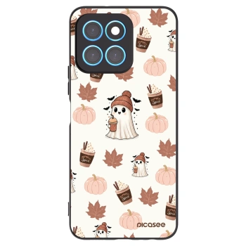 Picasee silikonowe czarne etui na Honor X6 - Pumpkin spice