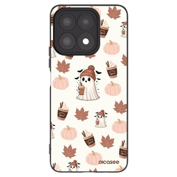 Picasee silikonowe czarne etui na Honor X8a - Pumpkin spice
