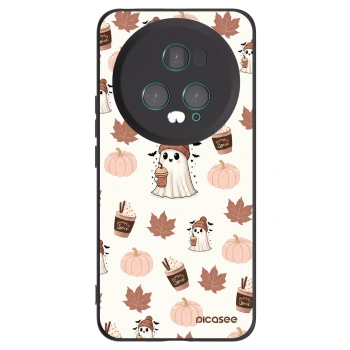 Picasee silikonowe czarne etui na Honor Magic5 Pro - Pumpkin spice