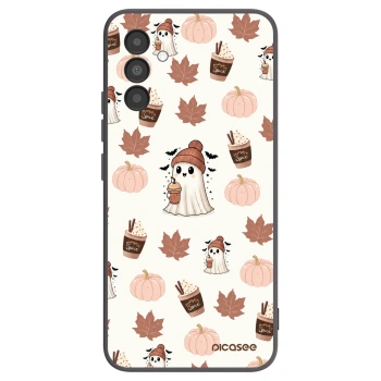 Picasee silikonowe czarne etui na Samsung Galaxy A04s A047F - Pumpkin spice