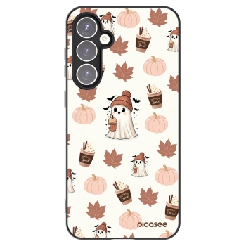 Picasee silikonowe czarne etui na Samsung Galaxy S23 FE S711B - Pumpkin spice