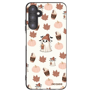 Picasee silikonowe czarne etui na Samsung Galaxy A05s A057G - Pumpkin spice