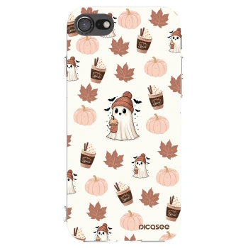 Picasee silikonowe przeźroczyste etui na Apple iPhone 7 - Pumpkin spice