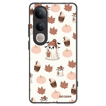 Picasee silikonowe czarne etui na Vivo V50 Lite 5G - Pumpkin spice