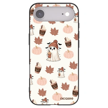 Picasee silikonowe czarne etui na Apple iPhone Air - Pumpkin spice