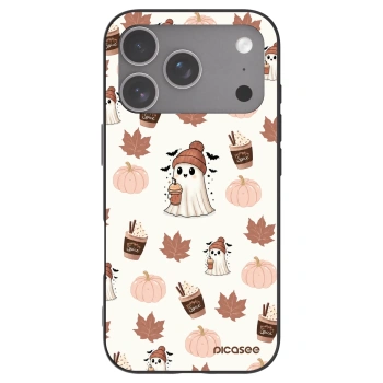 Picasee silikonowe czarne etui na Apple iPhone 18 Pro - Pumpkin spice
