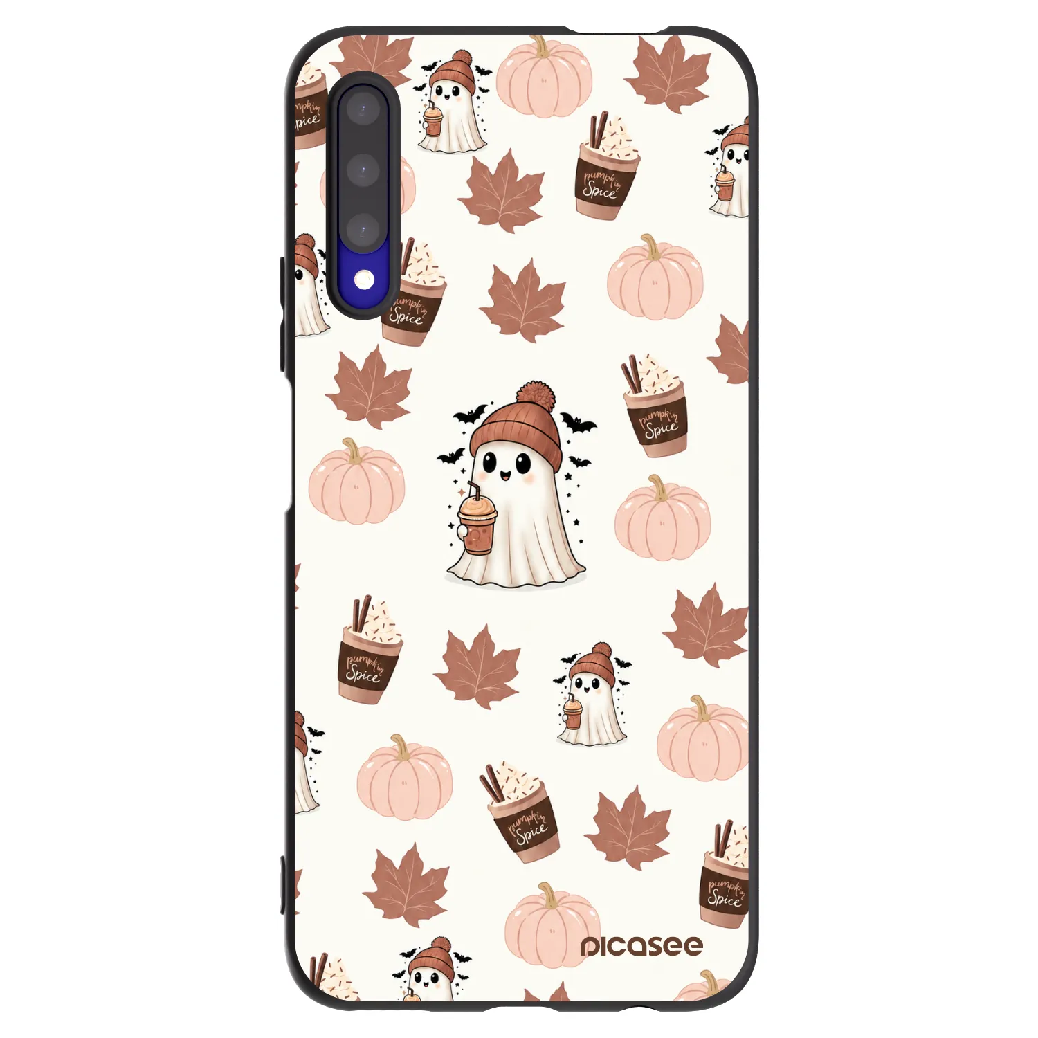 Picasee silikonowe czarne etui na Honor 9X Pro - Pumpkin spice