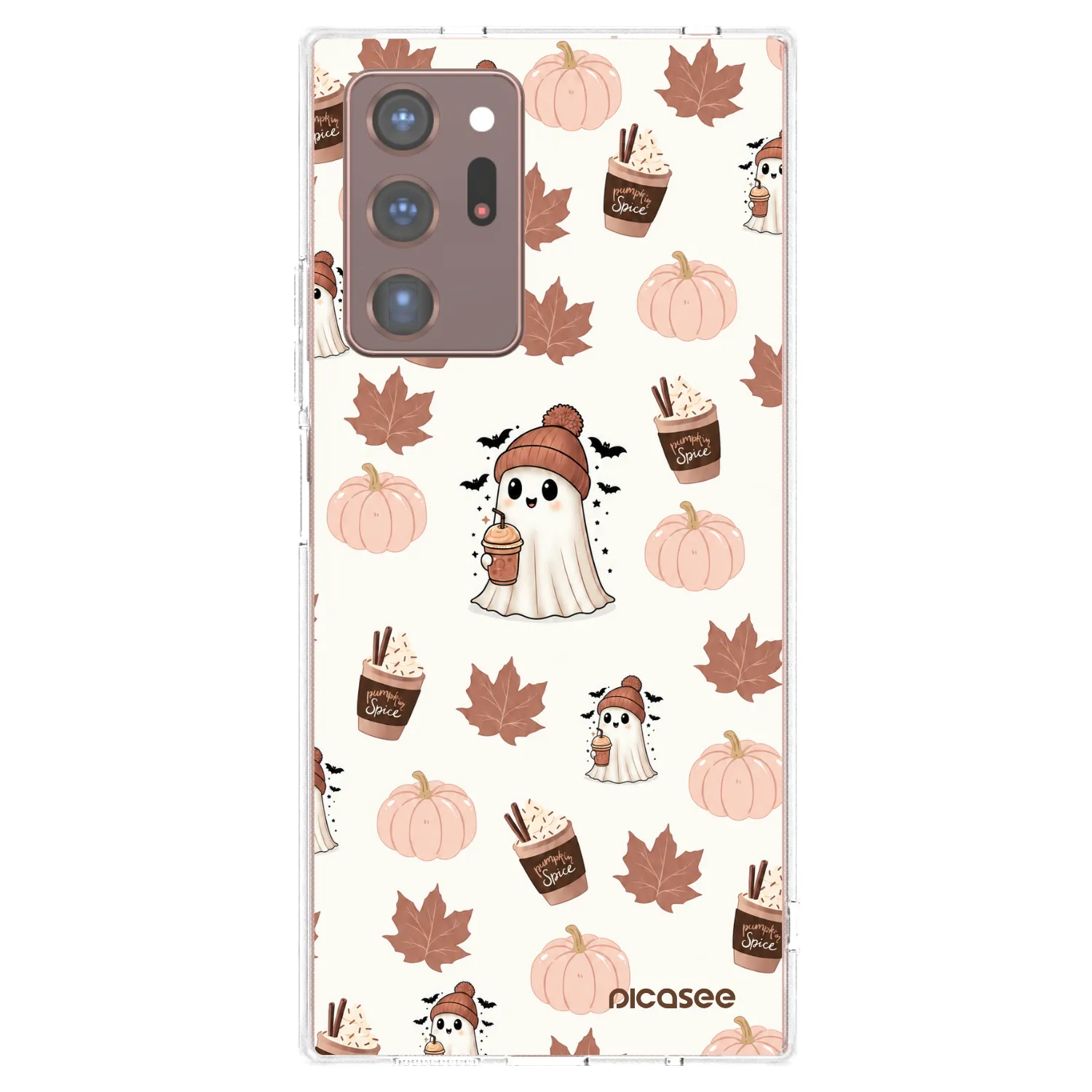 Picasee silikonowe przeźroczyste etui na Samsung Galaxy Note 20 Ultra - Pumpkin spice