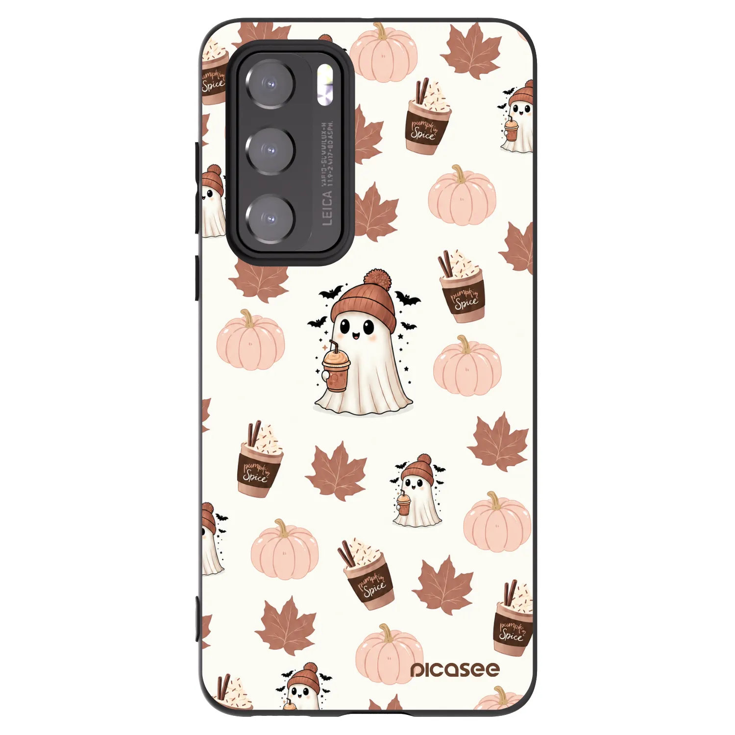 Picasee silikonowe czarne etui na Huawei P40 - Pumpkin spice