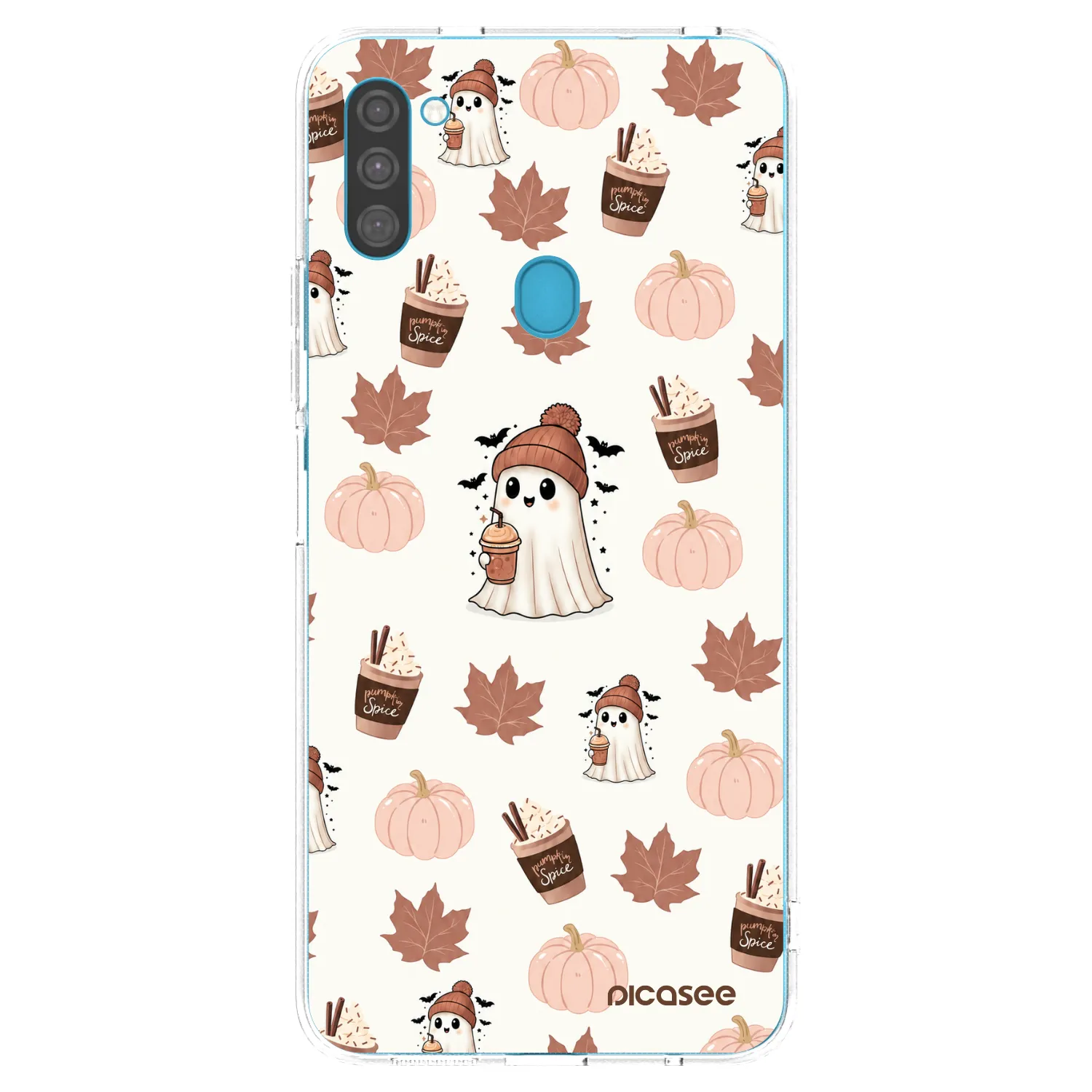 Picasee silikonowe przeźroczyste etui na Samsung Galaxy M11 - Pumpkin spice