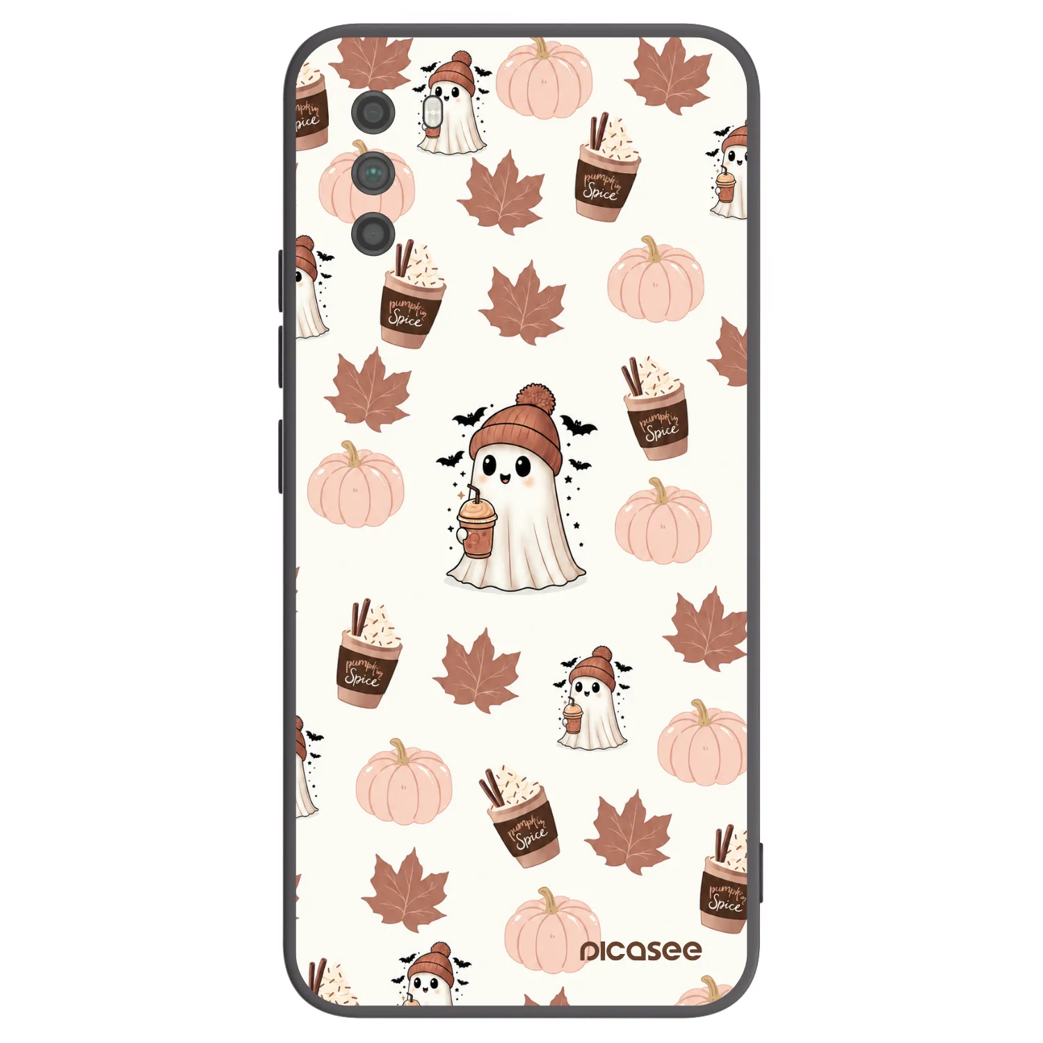 Picasee silikonowe czarne etui na Xiaomi Poco M3 - Pumpkin spice