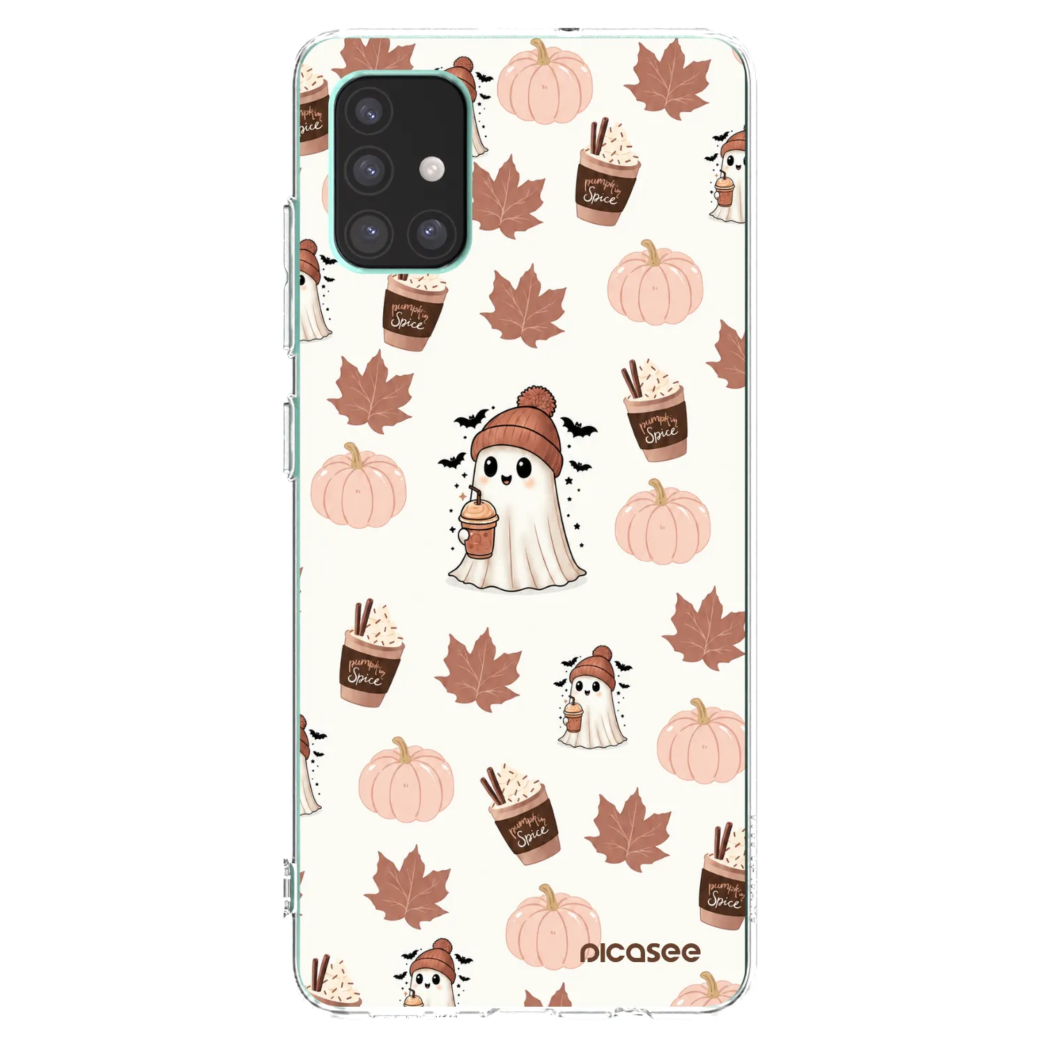Picasee silikonowe przeźroczyste etui na Samsung Galaxy M51 M515F - Pumpkin spice