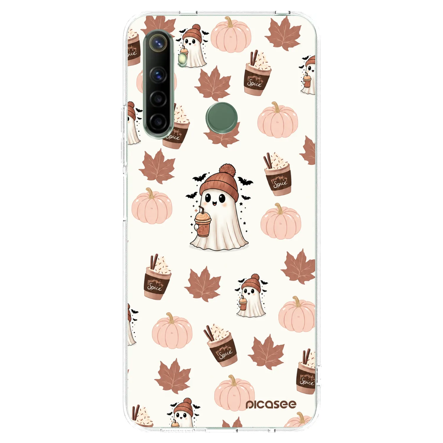 Picasee silikonowe przeźroczyste etui na Realme 6i - Pumpkin spice