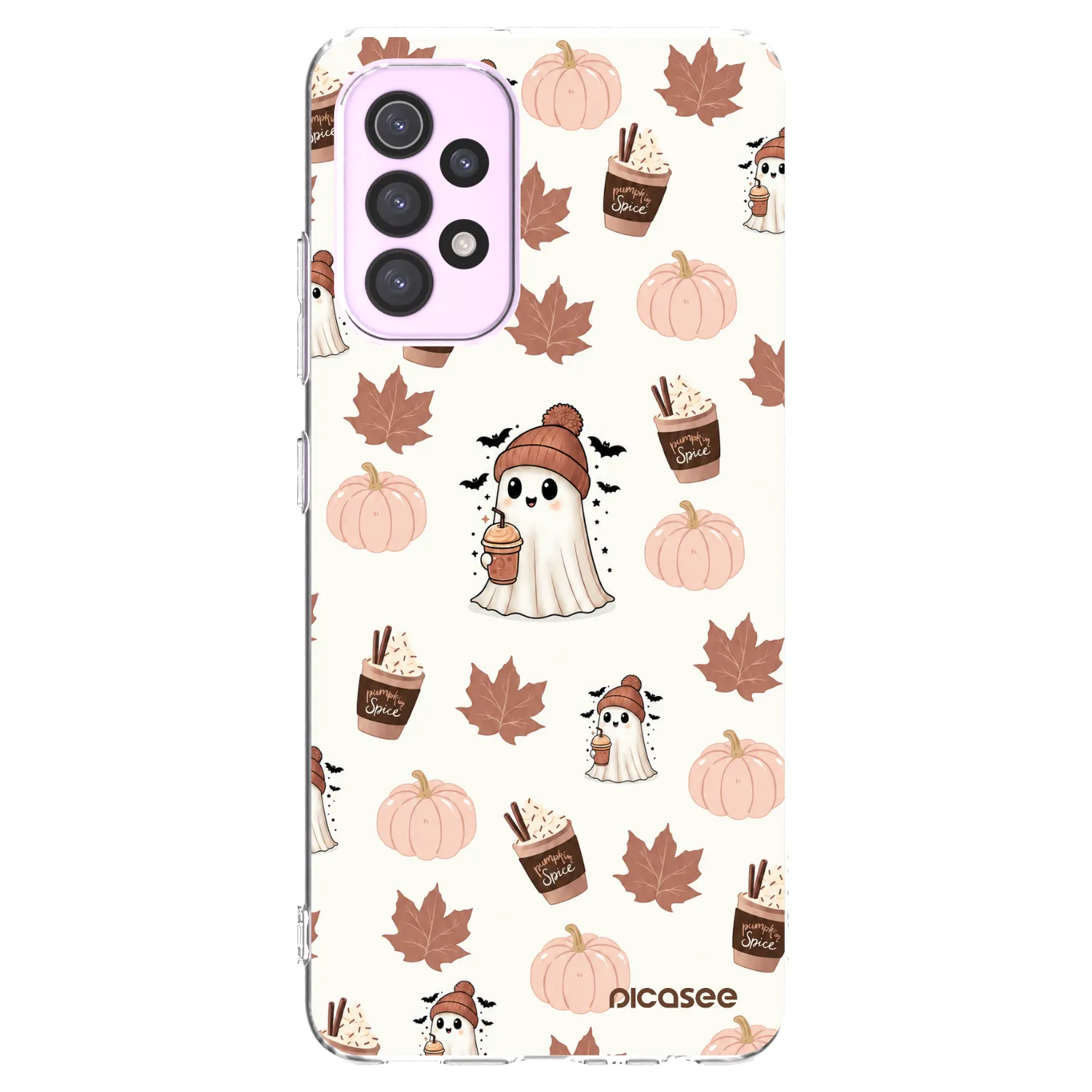 Picasee silikonowe przeźroczyste etui na Samsung Galaxy A32 5G A326B - Pumpkin spice