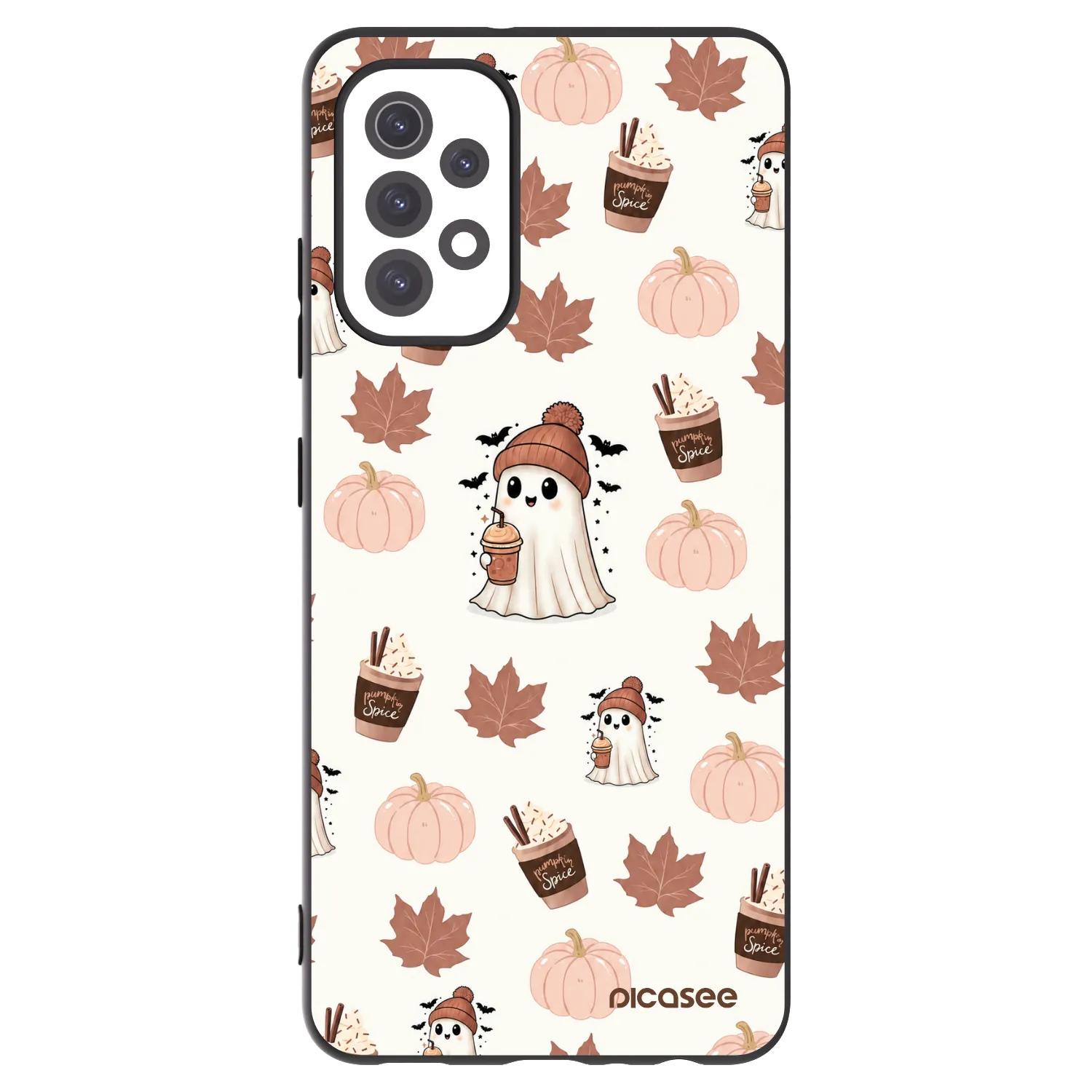 Picasee silikonowe czarne etui na Samsung Galaxy A32 5G A326B - Pumpkin spice
