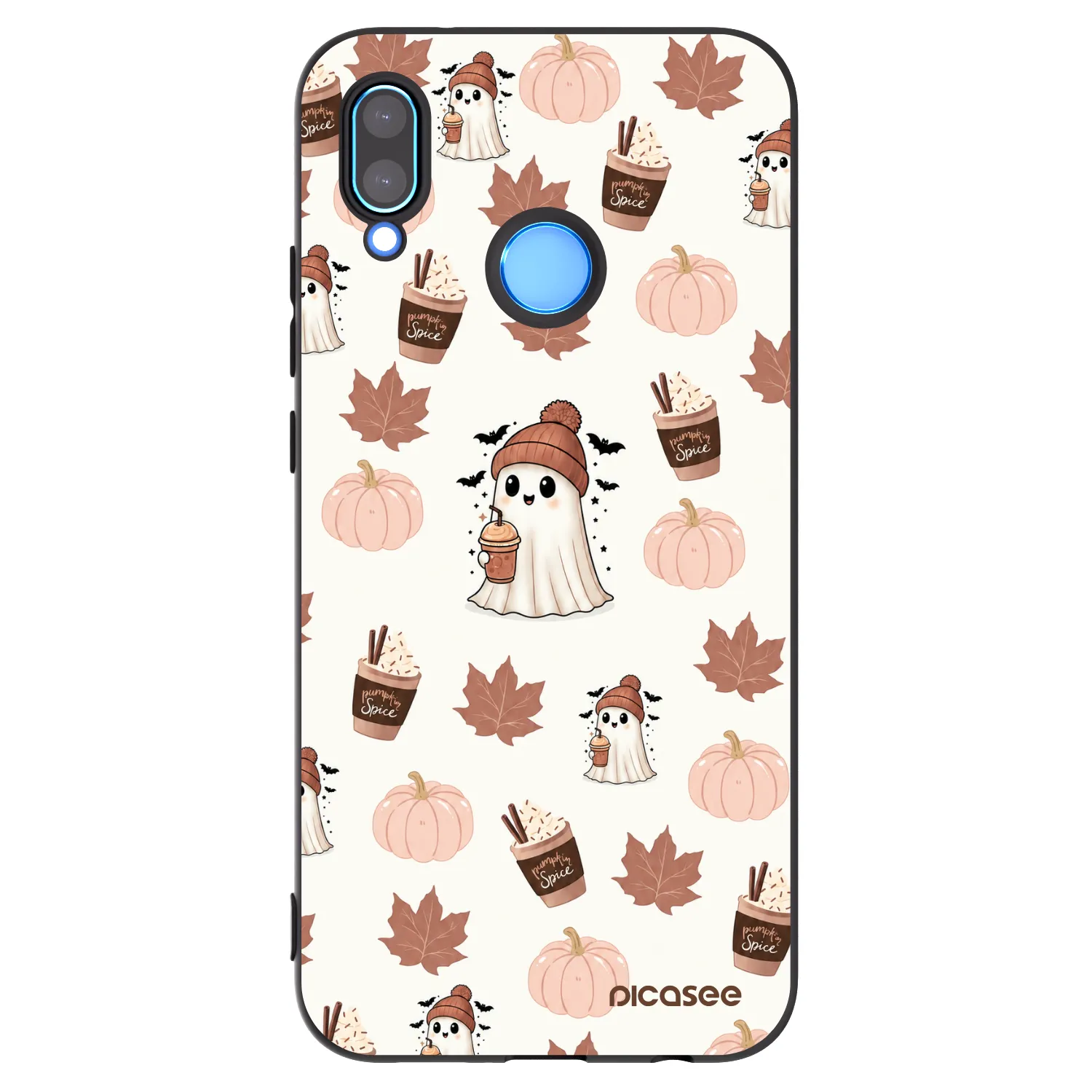 Picasee silikonowe czarne etui na Huawei P20 Lite - Pumpkin spice