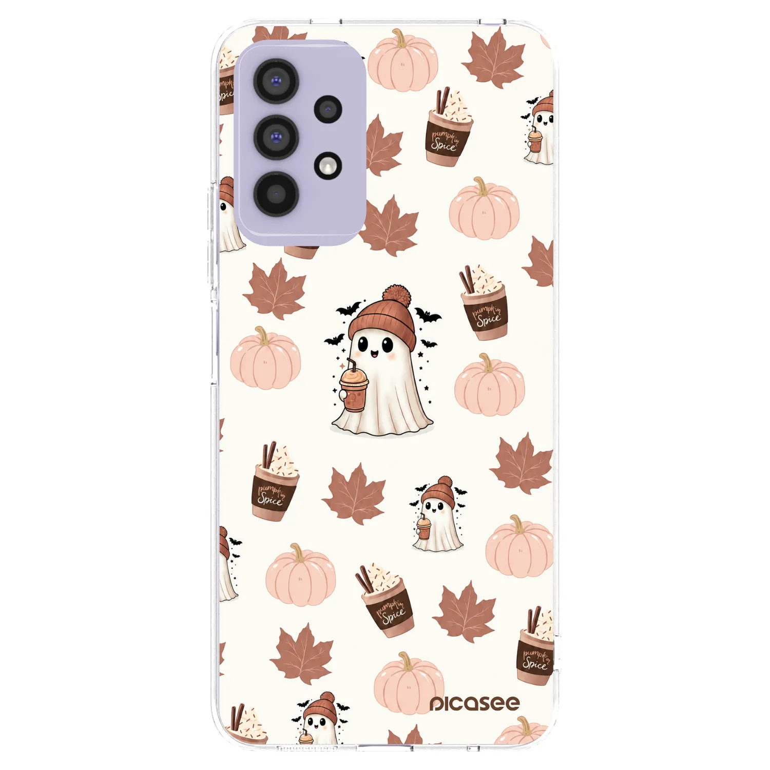 Picasee silikonowe przeźroczyste etui na Samsung Galaxy A32 4G SM-A325F - Pumpkin spice