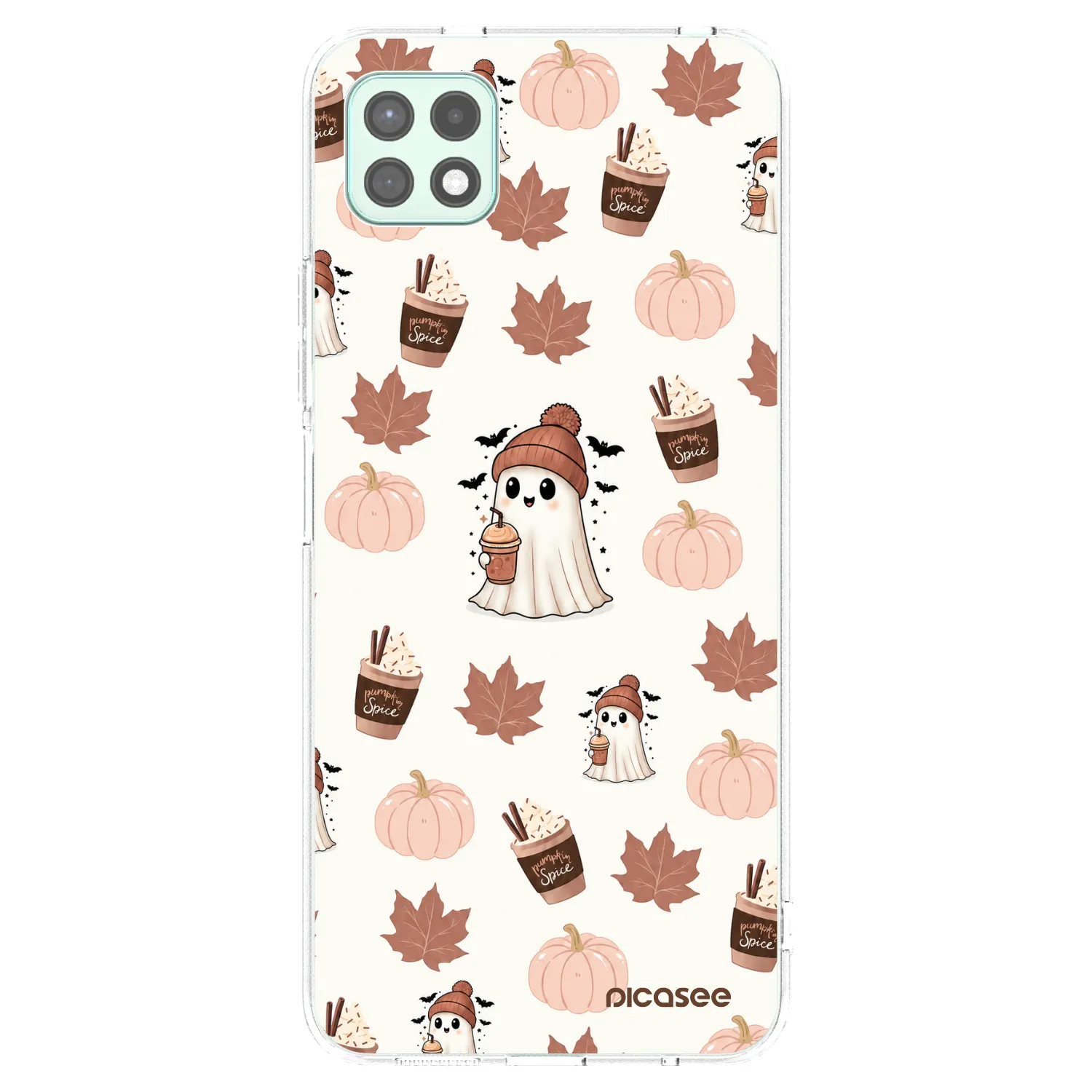 Picasee silikonowe przeźroczyste etui na Samsung Galaxy A22 A226B 5G - Pumpkin spice