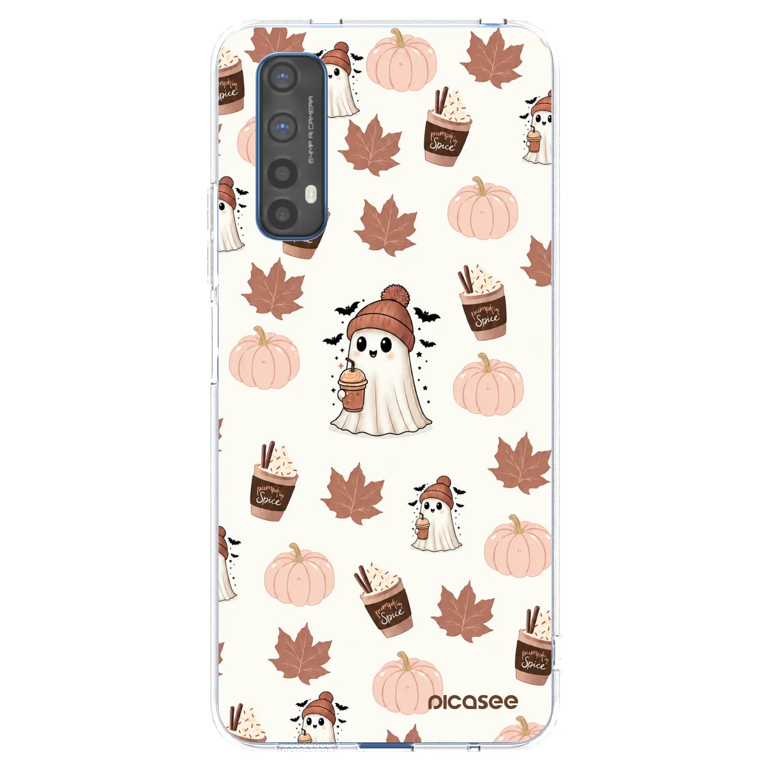 Picasee silikonowe przeźroczyste etui na Realme 7 - Pumpkin spice
