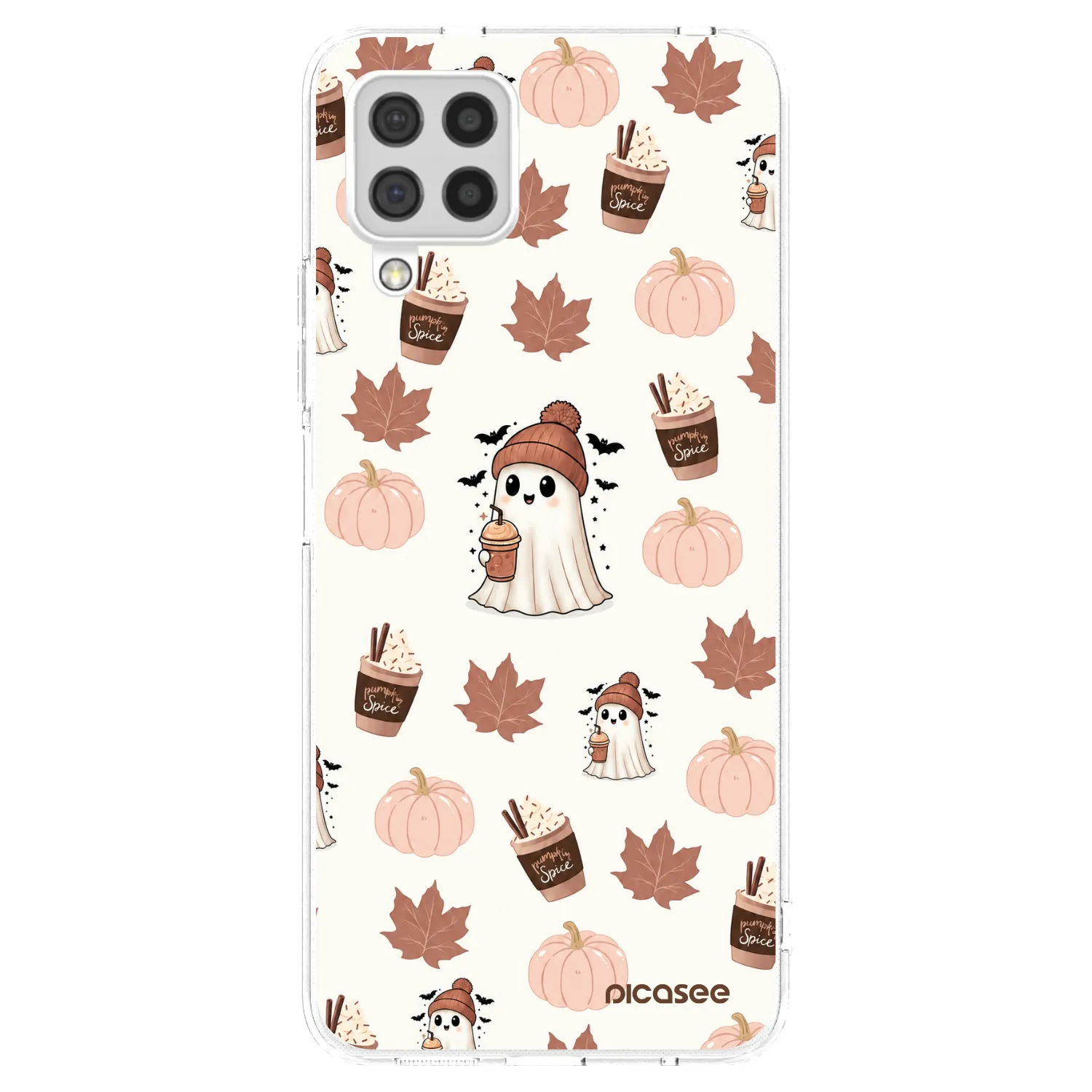Picasee silikonowe przeźroczyste etui na Samsung Galaxy A22 A225F 4G - Pumpkin spice